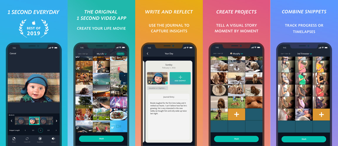 Travel app 1 Second Everyday: Video Diary