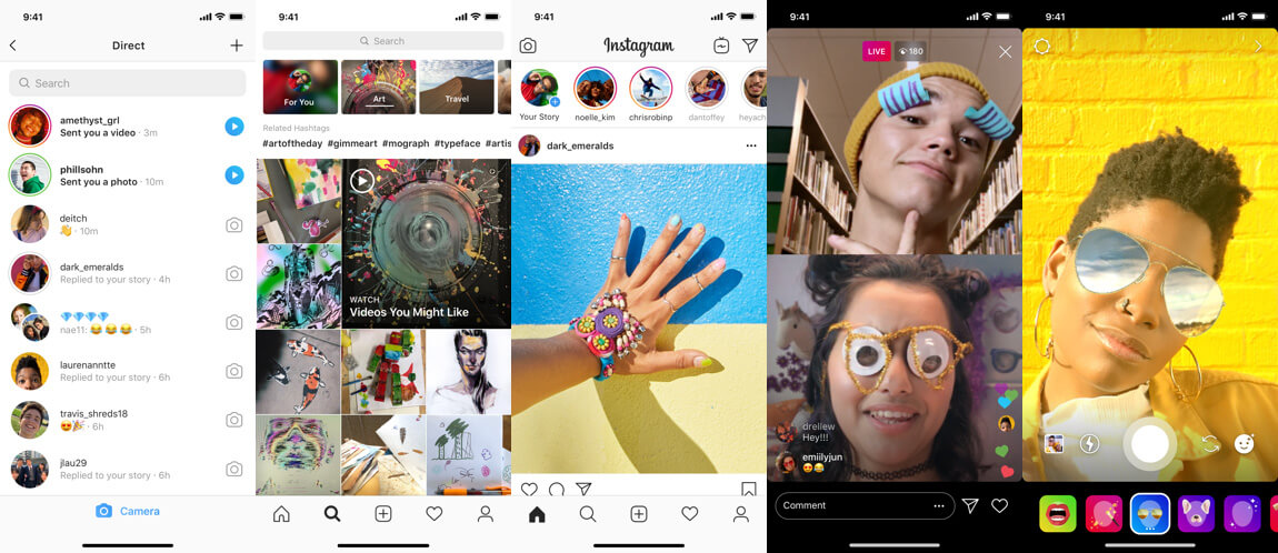 Travel app Instagram