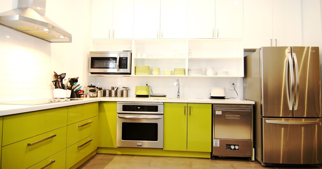 De keuken van hostel The Clarence Park